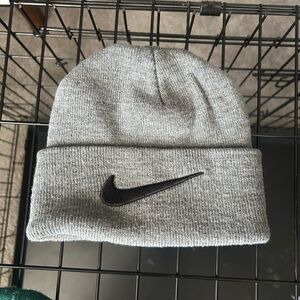 Grey Nike beanie